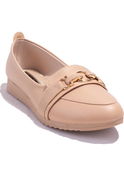 DZA07-147199BB Nut Günlük Babet Kadın Ayakkabı