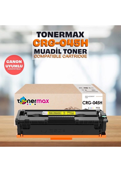 Canon Uyumlu Tonermax I-Sensys MF-635CX Muadil Toner Set Yüksek Kapasiteli / CRG-045H