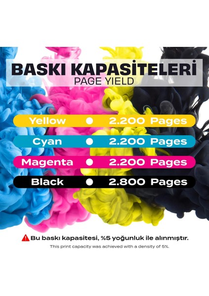 Canon I-Sensys MF-634CDW Muadil Toner Set Yüksek Kapasiteli / CRG-045H