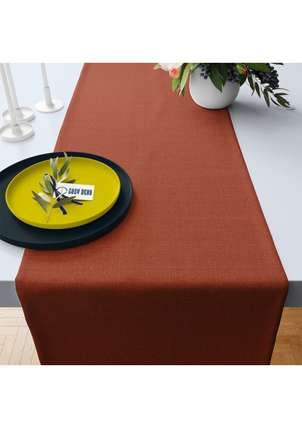 Runner Linen Kiremit (18514) - 30 x 120 cm
