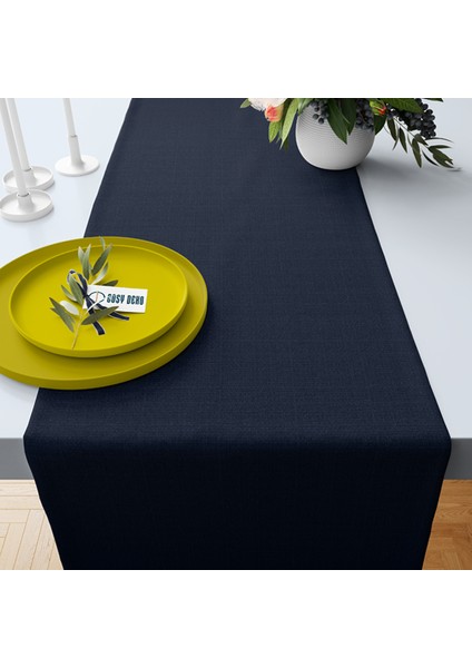 Runner Linen Lacivert (43599) - 50 x 150 cm