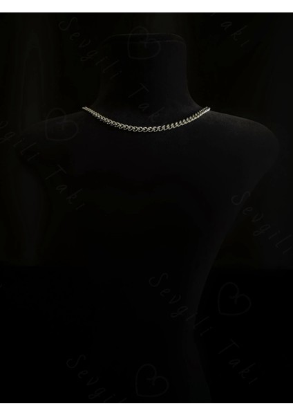 Ince Gurmet Model Choker Çelik Zincir Kolye-Choker Serisi