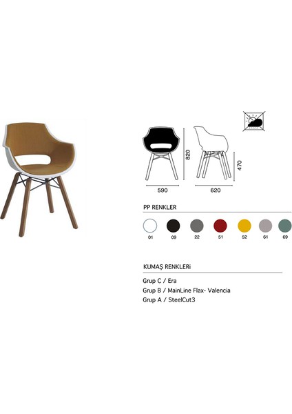 Opal Wox Pro Soft Iroko Sandalye 2 Adet indirimleri