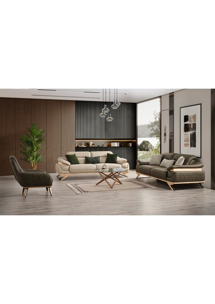 Aura Koltuk Takımı - Meşe