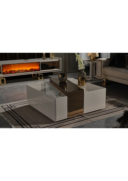 Tiana Orta Sehpa - Gold