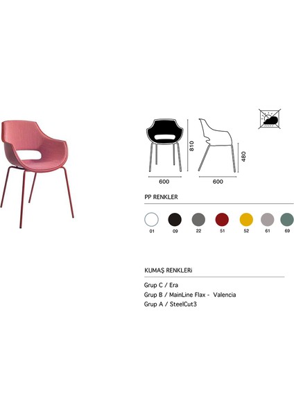 Opal-Ml Pro Soft Sandalye 2 Adet indirimleri