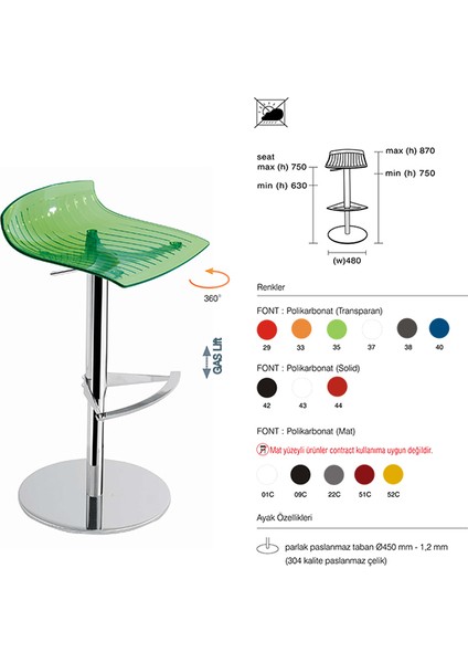 X-Treme B Bar Sandalyesi 2 Adet fırsatları