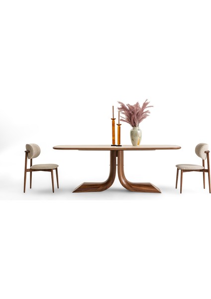 Messina Yemek Masası Takımı - Ceviz