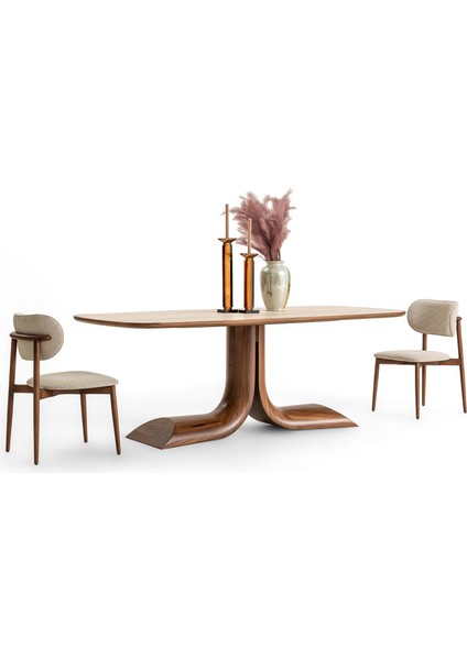 Messina Yemek Masası Takımı - Ceviz fırsatları