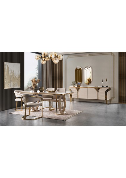 Hessen Yemek Odası - Krem