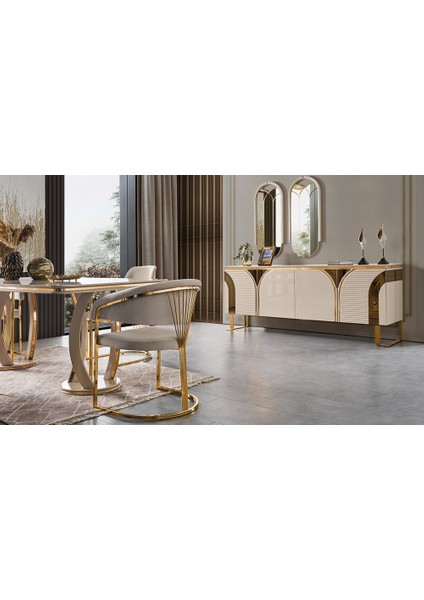 Hessen Yemek Odası - Krem fiyatları