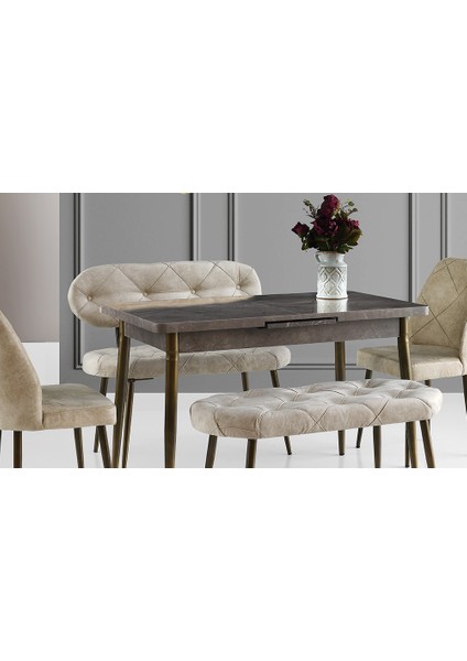 Krem Kapitoneli Yemek Masası fiyatları