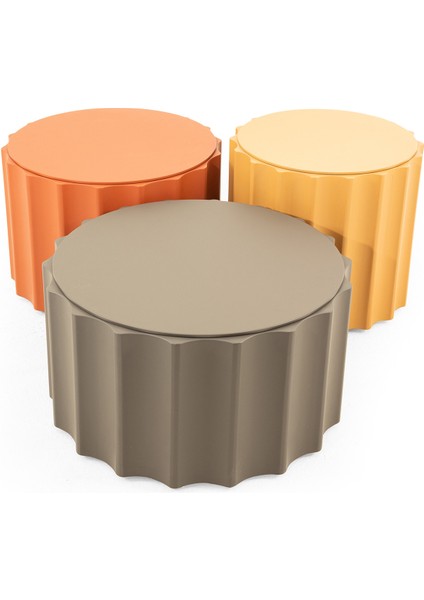 Prada Orta Sehpa Seti - Renkli