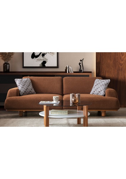 Linz Koltuk Takımı - Turuncu - Krem modelleri