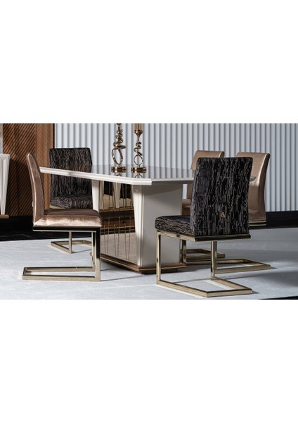 Amore Luxury Yemek Masası Takımı fiyatları