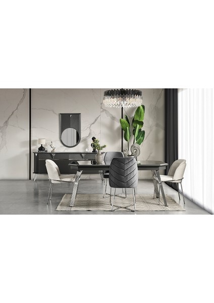 Suave Antrasit Yemek Odası fiyatları