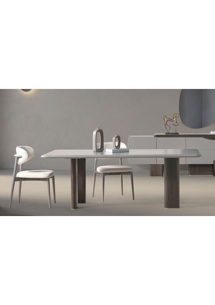 Lizay Yemek Masası Takımı - Gri fiyatları