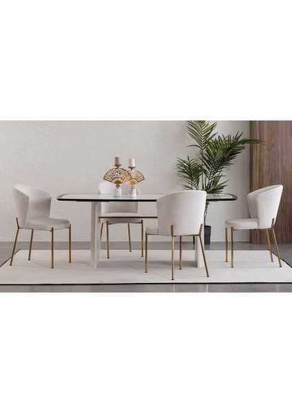 Malibu Modern Yemek Masası Takımı