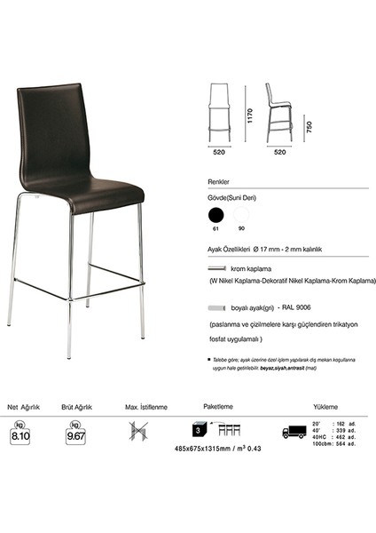 Icon - Bd Bar Sandalyesi 2 Adet fırsatları