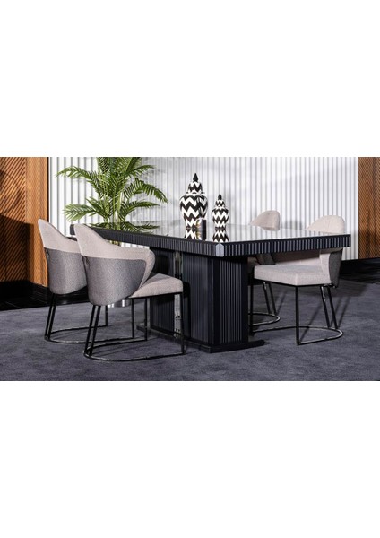 Estevan Luxury Yemek Masası Takımı