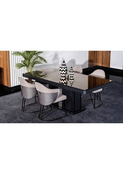 Estevan Luxury Yemek Masası Takımı fiyatları