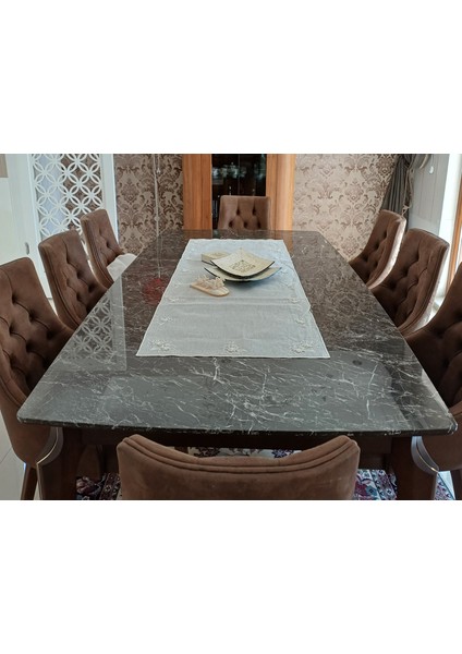 Ipekset Tohum Işi 5'li Salon Örtü Takımı Ödemiş keteni (%50 Ipeği - %50 Keteni)üzerine Krem - Çeyizlik sade şık ürünümüz evinizin asaletini arttıracak