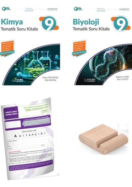 9. Sınıf Kimya Tematik Soru Kitabı - Biyoloji Tematik Soru Kitabı + Telefon Tutucu - Deneme