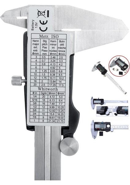 Ramby Arsyy Kumpas - Dijital Kumpas 0,01 mm - 150MM 6inc