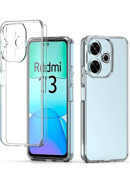 Xiaomi Redmi 13 4g ile Uyumlu Kılıf Şeffaf Kamera Korumalı Esnek Silikon Telefon Kılıfı Kapak fırsatları