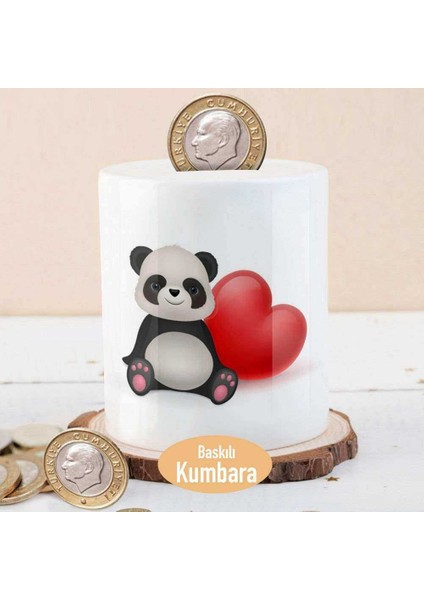 Kalpli Balon ve Gülümseyen Panda Para Birikim KUMBARASI-2204