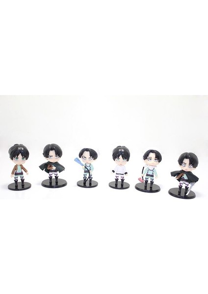 Silikon Anime Figür 6 Lı Set Dekoratif Hediyelik