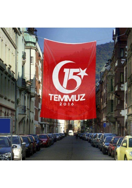 15 Temmuz Demokrasi Bayramı Kutlama Sancağı - 4X6METRE Okul Bayrağı, Tören, Hatıra Bayrak