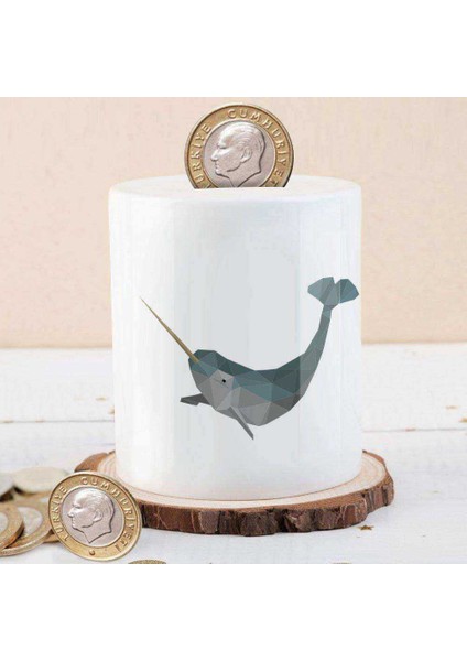 Geometrik Şekilli Kılıç Balığı Para Birikim KUMBARASI-6237384506