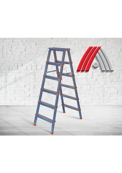 Metal Aktif Gaz Altı Kaynaklı 6+6 Profil Merdiven - Güvenli ve Dayanıklı Ev ve Iş Kullanımına Uygun fiyatları