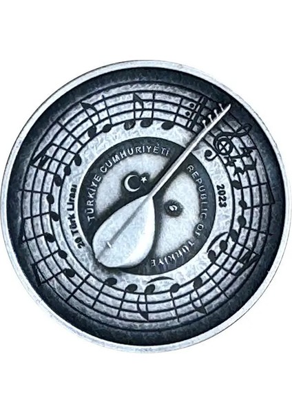 Aşık Veysel Şatıroğlu Gümüş Hatıra Parası Koleksíyon fiyatları