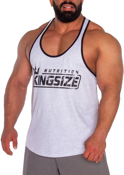 Kingsize Logolu Klasik Tanktop Açık Gri Melanj fiyatları
