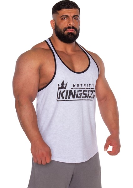 Kingsize Logolu Klasik Tanktop Açık Gri Melanj modelleri