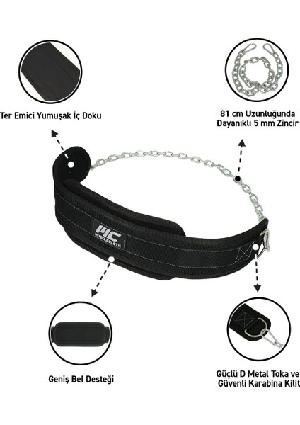 Pn-X Dip Belt Ağırlık Kemeri Siyah fiyatları
