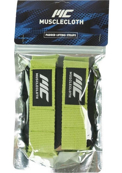 Padded Lifting Straps Yeşil