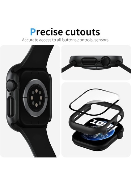 Apple Watch 10 Serisi 46mm Sert PC Kasa ve Ekran Koruyucu Gard 35