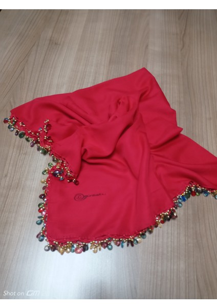 El Emeği Kristal Damla Boncuklu Yazma ,tülbent Yemeni, Fular ,4 Kenar Oyalı modelleri