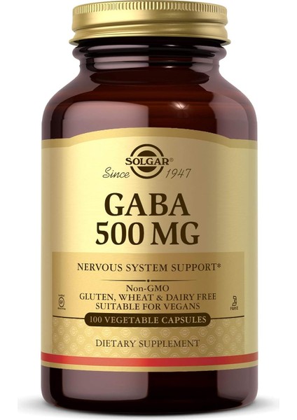 Gaba 500 Mg 100 Vegetable Capsules