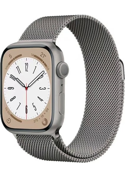 Apple Watch Uyumlu 46MM 10 Serisi Krd-98 Metal Kordon