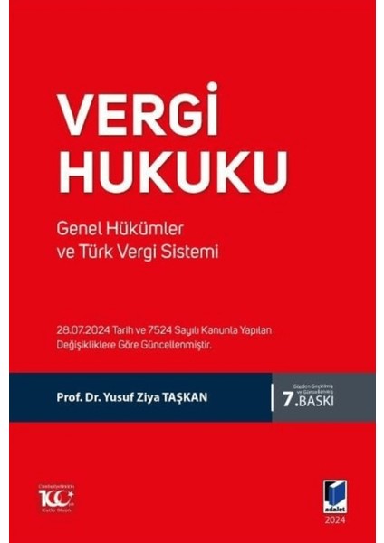 Vergi Hukuku Genel Hükümler ve Türk Vergi Sistemi - Yusuf Ziya Taşkan