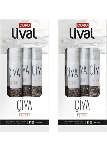 Lival Chia Çiya Aç Kat Kutu 8 gr x 10 Adet x 2 Paket