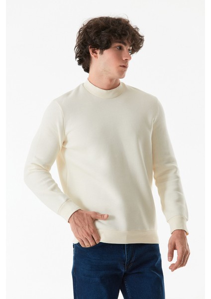 Basic Bisiklet Yaka Sweatshirt fiyatları