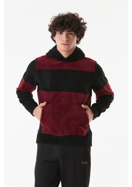 Renk Bloklu Kapüşonlu Kanguru Cepli Polar Sweatshirt indirimleri