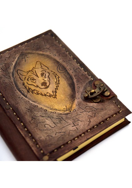 El Yapımı Kurt Eskitme Hakiki Deri Şamua Kraft Kağıt Hediyelik Anı Günlük Defter fiyatları