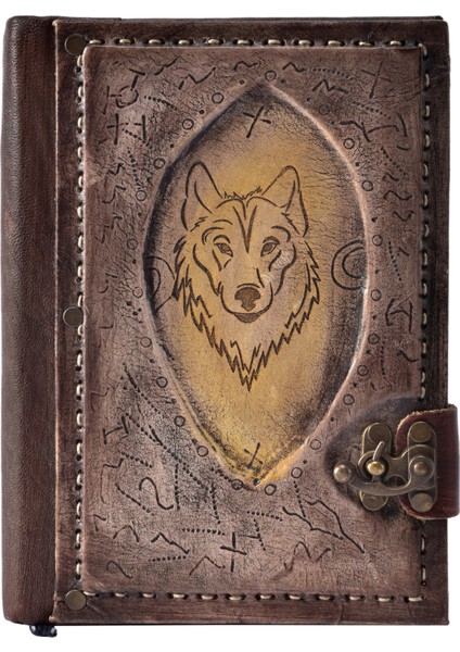 El Yapımı Kurt Eskitme Hakiki Deri Şamua Kraft Kağıt Hediyelik Anı Günlük Defter modelleri