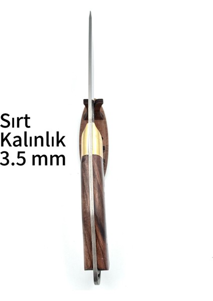 Kamp Pars Model Pirinç Balçaklı Bıçak Hediye Deri Kılıflı